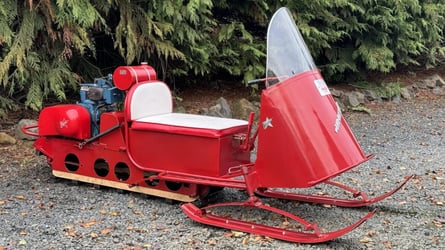 The current availability of Santa's sleigh, manufactured by Polaris, is up for sale.